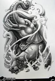 Elephant model tatuazh i zotit për të gjithë