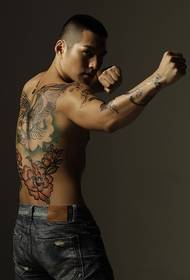 古典的なYanqing男性のタトゥー
