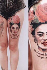 Międzynarodowe gwiazdy tatuażu Różne unikatowe wzory tatuaży Frida Kahlo