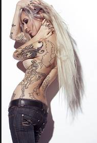 Photos de tatouage sexy glamour beauté européenne et américaine