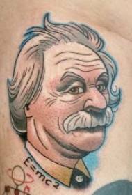 Karaktero portreto tatuaje 10 grupo de malsamaj gravuloj portreto tatuaje ŝablono