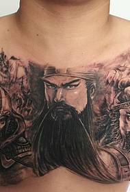 Domineering portraits on ancient battlefields and Guan Gong tattoos