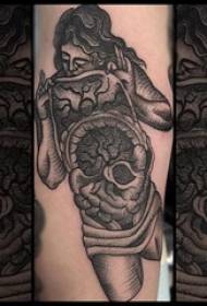Female character tattoo pattern multi-point tattoo tattoo sketch female character tattoo pattern