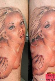 A beautiful sexy European and American beauty tattoo pattern