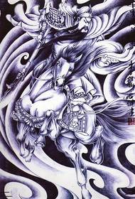 Jaran galling Guan Yu kanggo nglawan manuskrip
