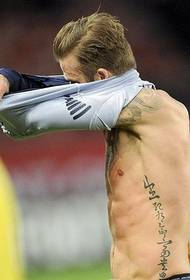 Mota gizona Beckham tatuaje eredu eder Daquan (1)