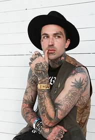 Handsome totem tattoo pictures of several foreign male stars