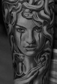 Brazo belleza socialismo personaje tatuaje patrón