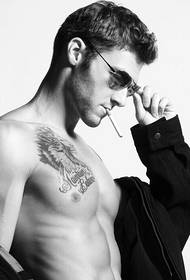 A handsome tattoo style of a group of male stars