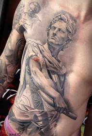 Pattern di tatuatu di statua di carattere