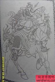Disegno del tatuaggio: fantastico tatuaggio Guan a schiena piena super bello