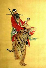 Xarakterik klassik döymə nümunəsi: Fortune Tiger Tatu Nümunəsi