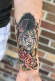 Immagine del tatuaggio del personaggio della ragazza