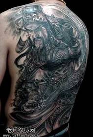Potpuni dominirajući uzorak tetovaža Guan Gong