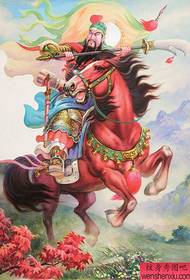 Tatuiruotės の karo arklio Guan Gong tatuiruotės nuotraukos (nuotrauka)