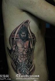 Patrón de tatuaje de guerrero indio Anwar
