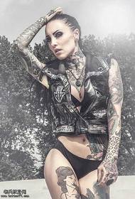 Woman tattoo pattern