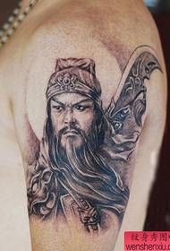 Braço bonito padrão de tatuagem Guan Gong