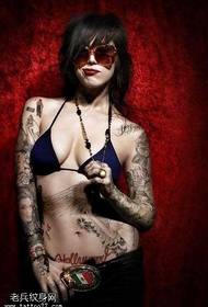 Woman tattoo pattern