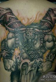 Bully tetoválás minta hátul