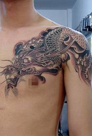 Tatuaje de ekskluziva drako de masklo