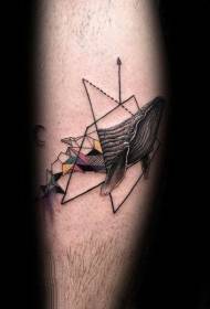 Tatoo la nyangumi tatoo mfano wa nyangumi