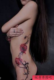 Bote bò jip popilè modèl tatoo floral