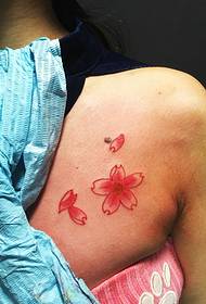 Petal tattoo tattoo ელეგანტური გოგონებისთვის
