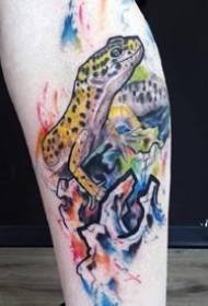 Iphethini ye-Gecko Tattoo - Amaphethini we-9 Eyes Agile Gecko