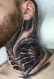 Una varietà di disegni di tatuaggi biomeccanici meccanici scuri ultra fini di Jesse