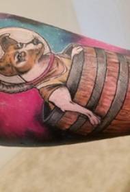 Maschera del tatuaggio del cucciolo Immagine del tatuaggio dei cuccioli della ragazza