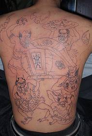 Yooj yim thiab zoo nkauj pua pua sneaky tattoos rau tus txiv neej rov qab