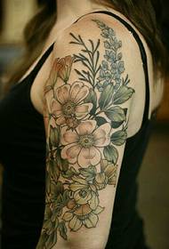 gyönyörű finom virág tetoválás minták összessége