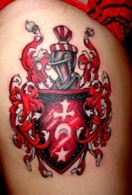 ຮູບແບບ tattoo ຂອງຄອບຄົວທີ່ມີສີສັນສົດໃສ