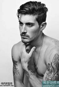 Tattoo designs of European and American men