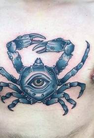 Crab tattoo pattern živopisan rak tattoo pattern