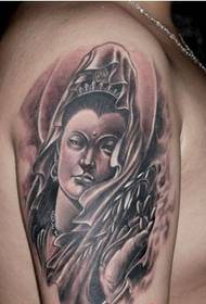 Guanyin slika ženske tetovaže uzorak