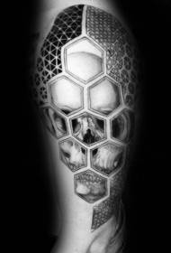 Geometric tattoo txawv tus txiv neej tsim qauv ntse geometric tattoo txawv