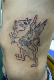 Duav kab cov duab griffin tattoo daim duab