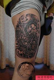Modello di tatuaggio dio Erlang bello e prepotente
