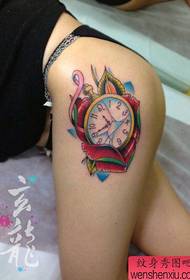 Bellissimo e bellissimo modello di tatuaggio per orologio da tasca