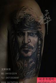 Braccio bel pirata caraibico Jack Captain Tattoo Pattern
