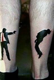 Unghie di design unicu legame di tatuaggi di mudellu