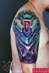 Arm super jóképű színes mechanikus kar tetoválás minta