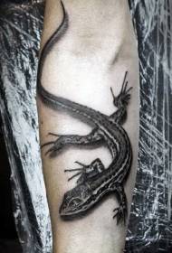 Wzór tatuażu gekon Zwinny wzór tatuażu gekon