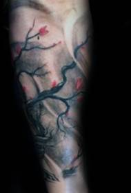 Sakura tatuering, en mängd olika tatueringar med körsbärsblommatatuering