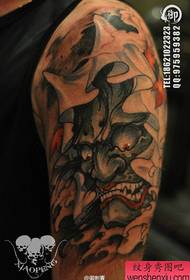 Male arm handsome cool prajna tattoo pattern