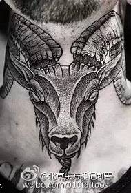 Ko te tauira a te tattoo antelope tattoo Pakeha me Amerika