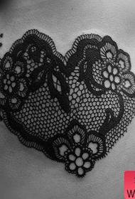 Prekrasne boobs pop prekrasne čipke ljubavi uzorak tetovaža