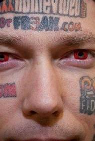 Modello di tatuaggio alfabeto inglese dipinto in stile europeo e americano